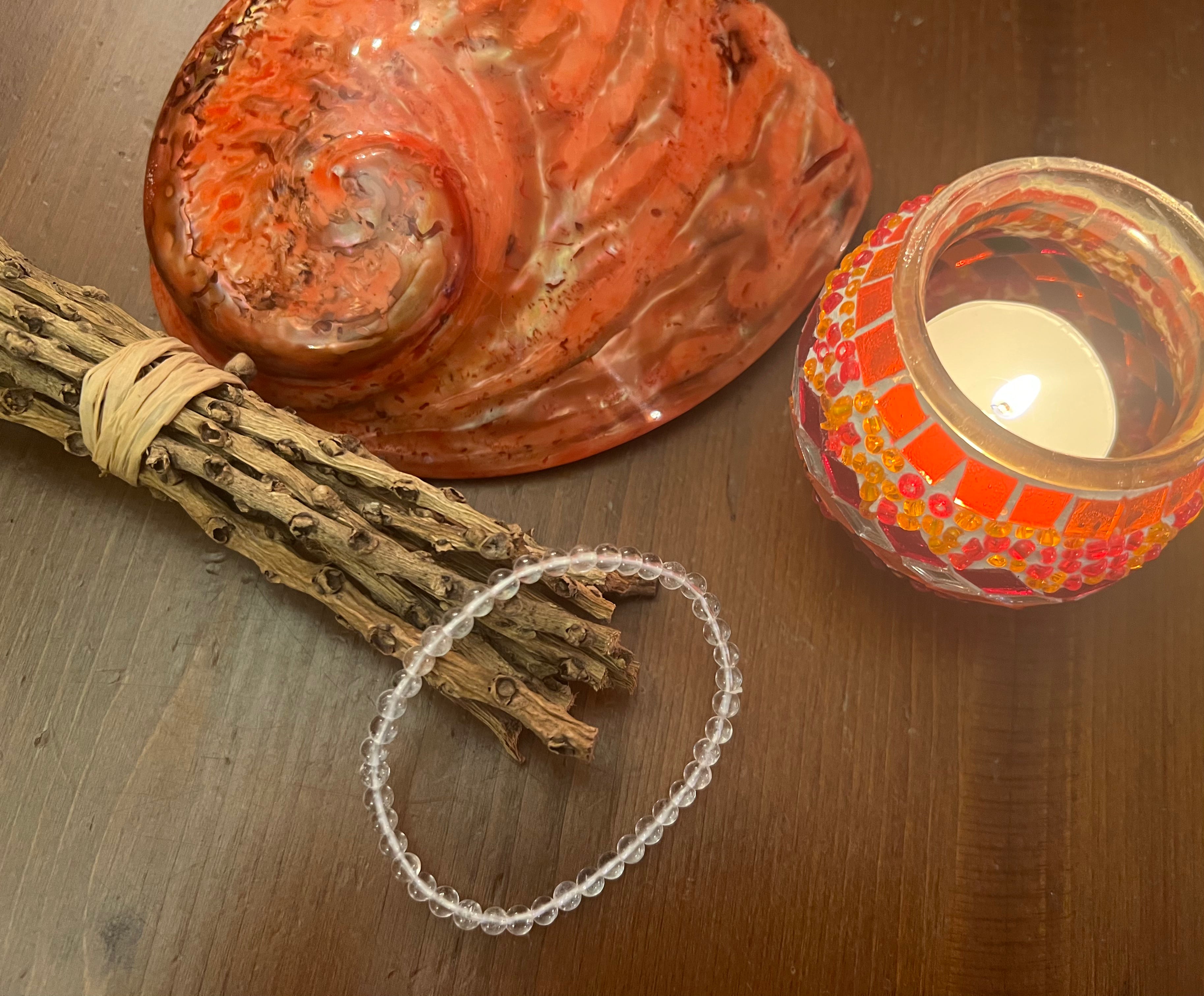 PULSERA DE CUARZO BLANCO