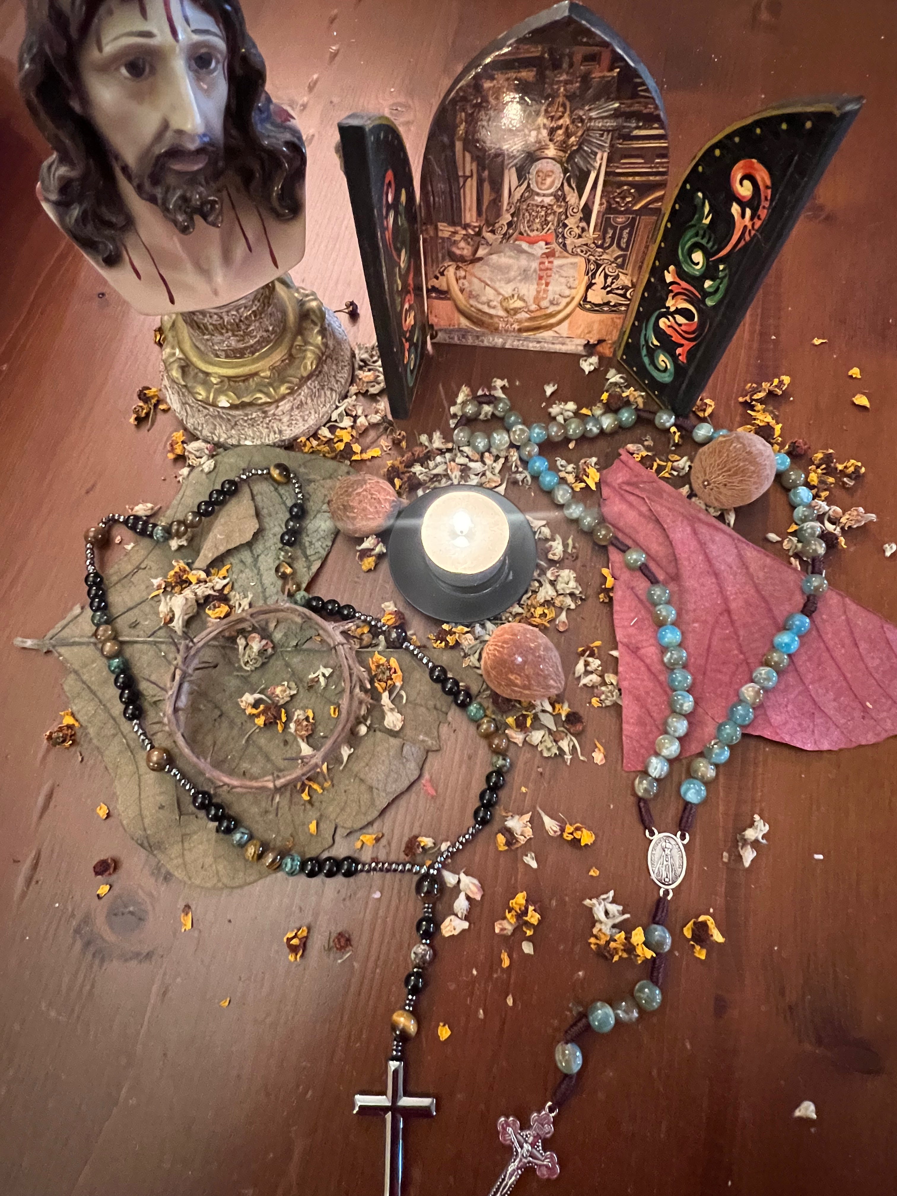 ROSARIO CON MINERALES